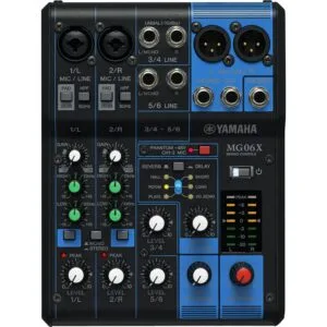 Mesa de Som 6 Canais MG06X Preta YAMAHA