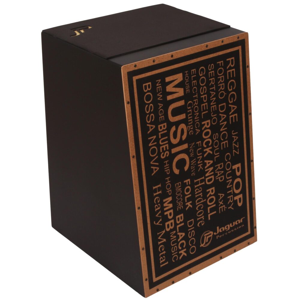 Cajon Eletroacústico Inclinado MUSIC K2-EQ-MU JAGUAR