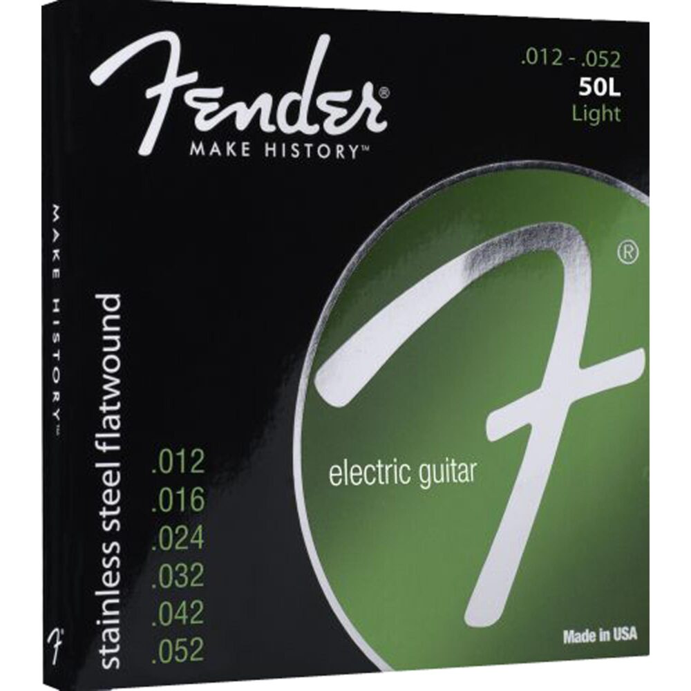Encordoamento para Guitarra Aço .012 50L Flatwound FENDER