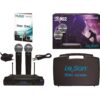 Microfone Duplo sem Fio LS902-UHF-HT/HT Preto LESON