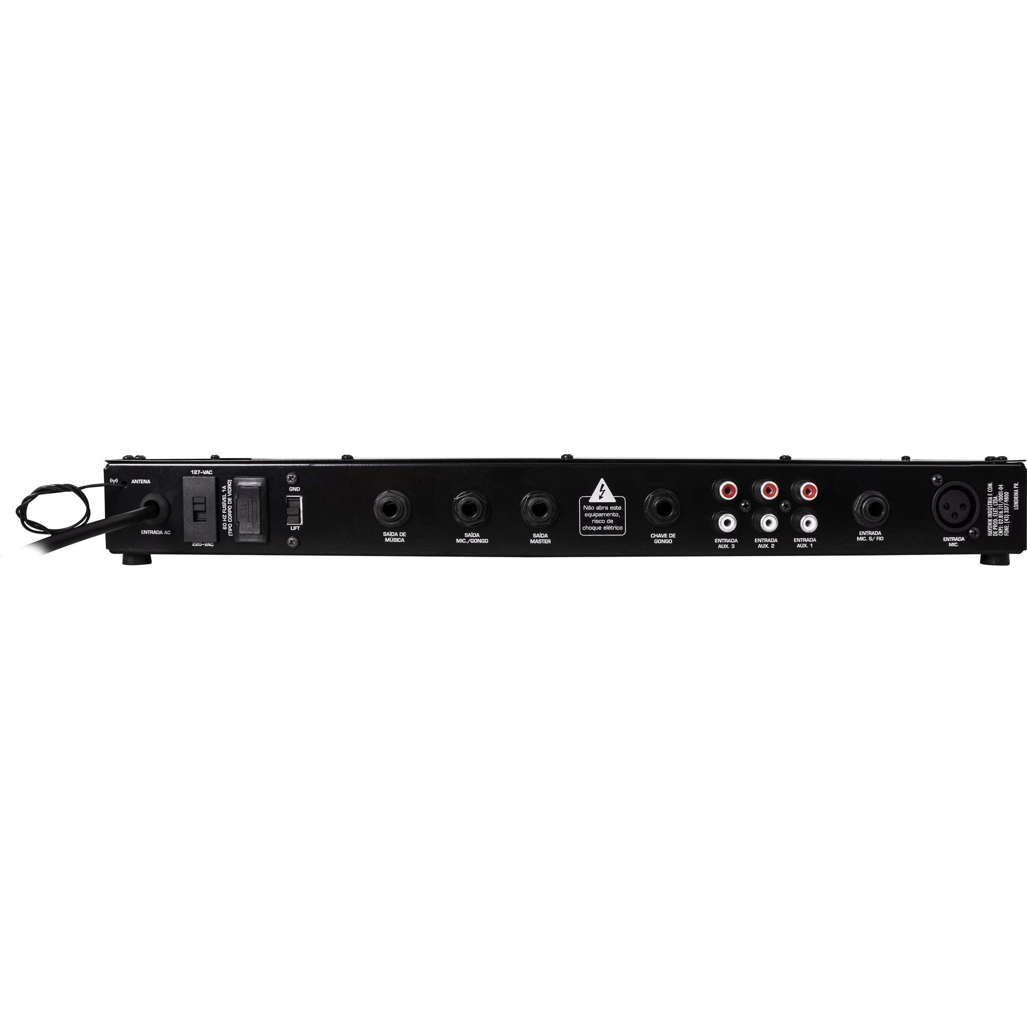Pré-Amplificador AMBIENCE LINE PGH3000 BT C/ Gongo HAYONIK