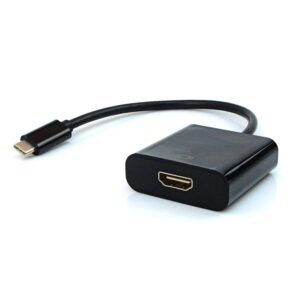 Adaptador de Vídeo USB Tipo C X HDMI ADP-303BK Preto PLUSCABE