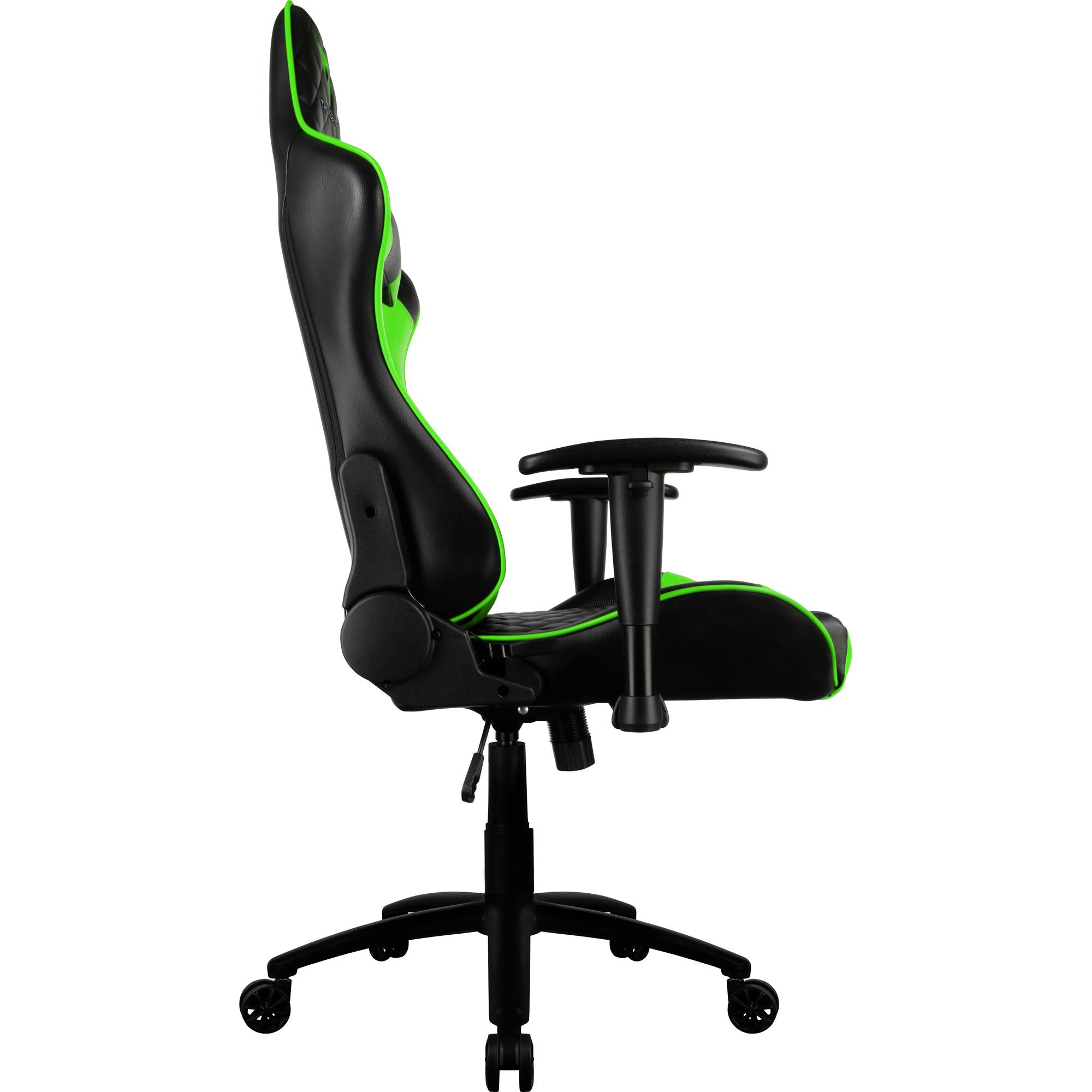 Cadeira Gamer Profissional TGC12 Preta/Verde THUNDERX3
