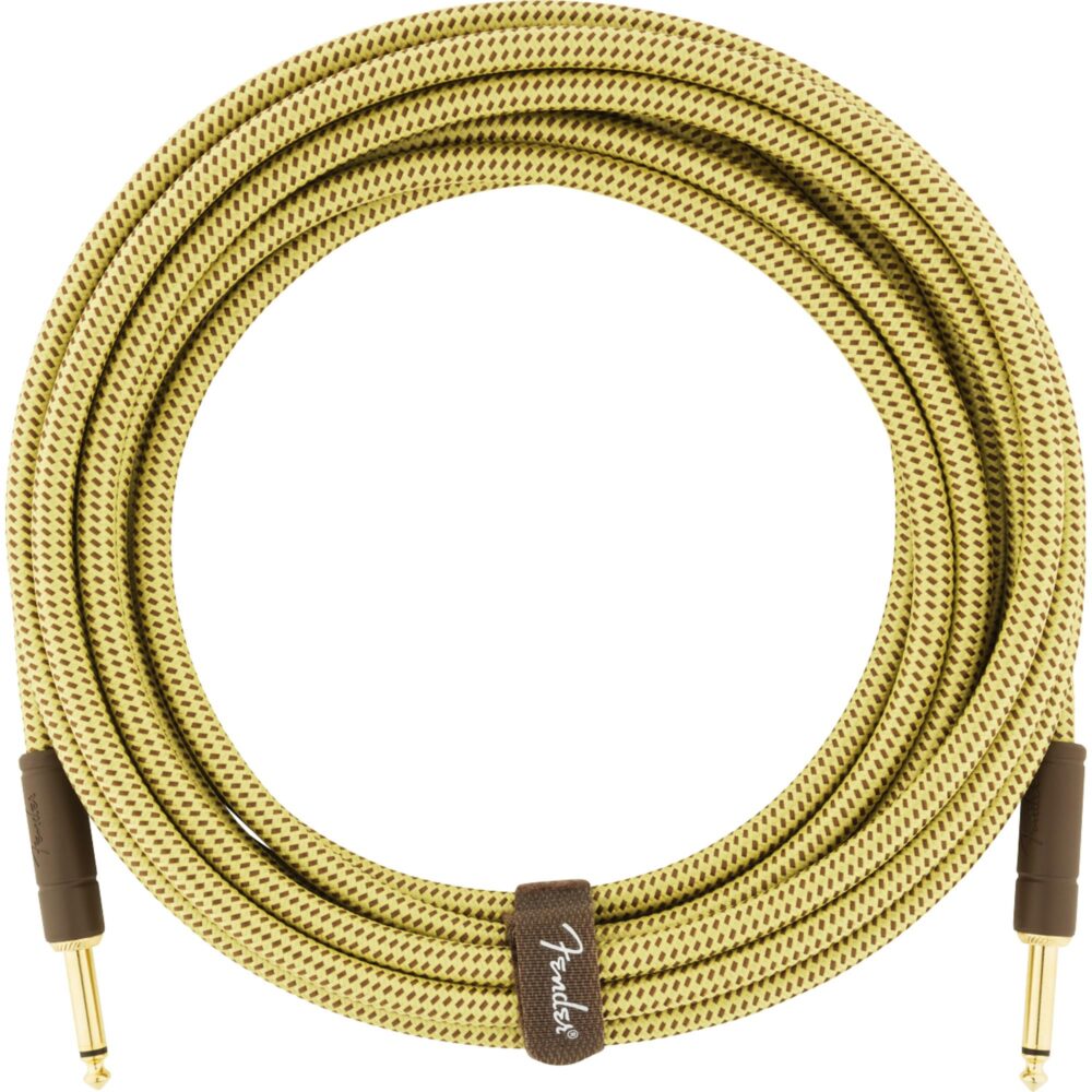 Cabo para Instrumentos P10 x P10 3m DELUXE SERIES Amarelo Tweed FENDER