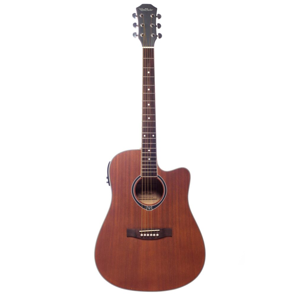 Violão Eletroacústico Folk Aço RBF-02 Natural Sapele REDBURN