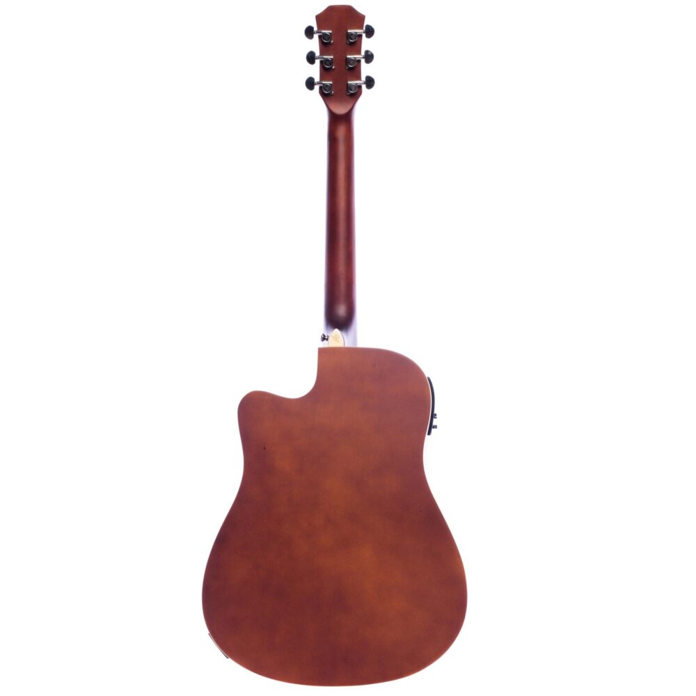 Violão Eletroacústico Folk Aço RBF-02 Natural Sapele REDBURN