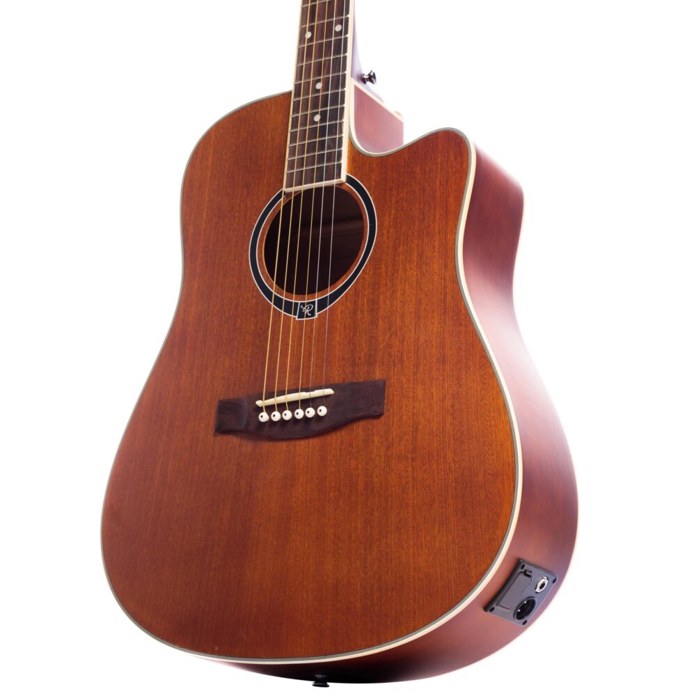 Violão Eletroacústico Folk Aço RBF-02 Natural Sapele REDBURN