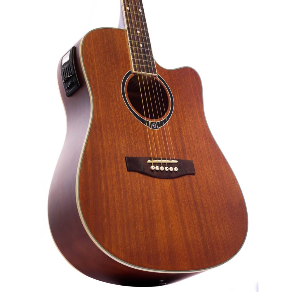 Violão Eletroacústico Folk Aço RBF-02 Natural Sapele REDBURN