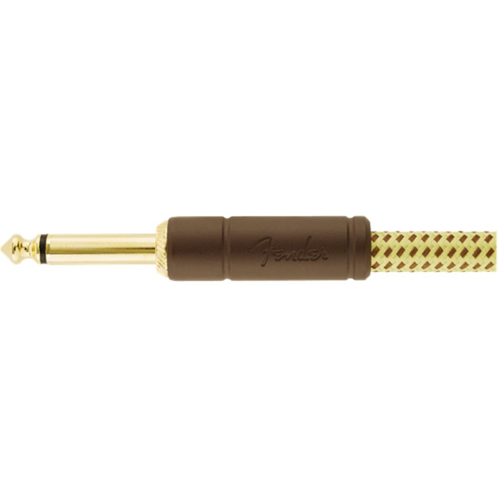 Cabo para Instrumentos P10 x P10 (90°) 4,5m DELUXE SERIES Amarelo Tweed FENDER