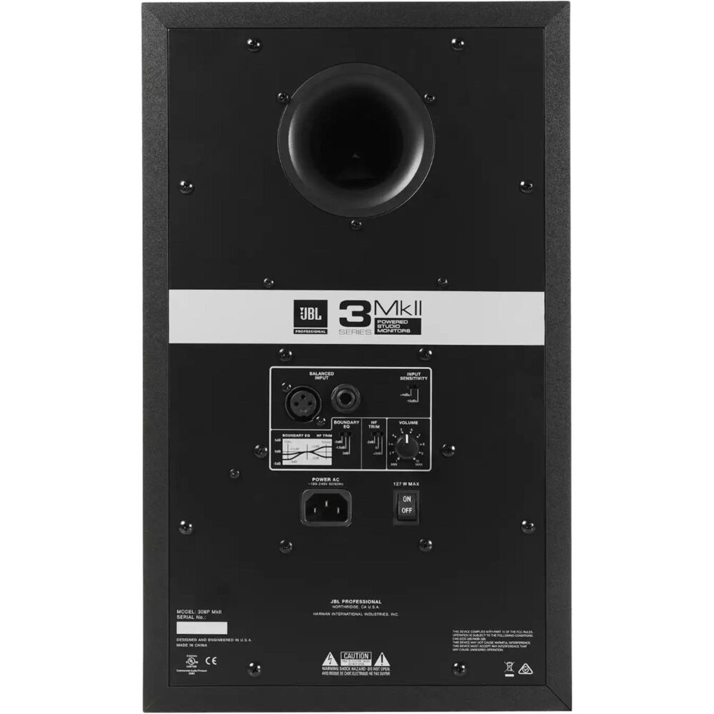 Caixa Monitor de Estúdio Ativa 8'' 308P MKII Preta JBL