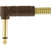 Cabo para Instrumentos P10 x P10 (90°) 4,5m DELUXE SERIES Amarelo Tweed FENDER
