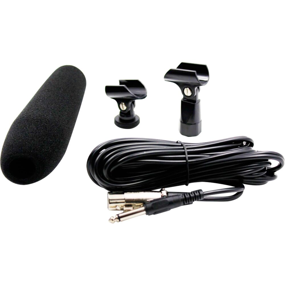 Microfone Condensador Direcional Shotgun HTL81 Preto LESON