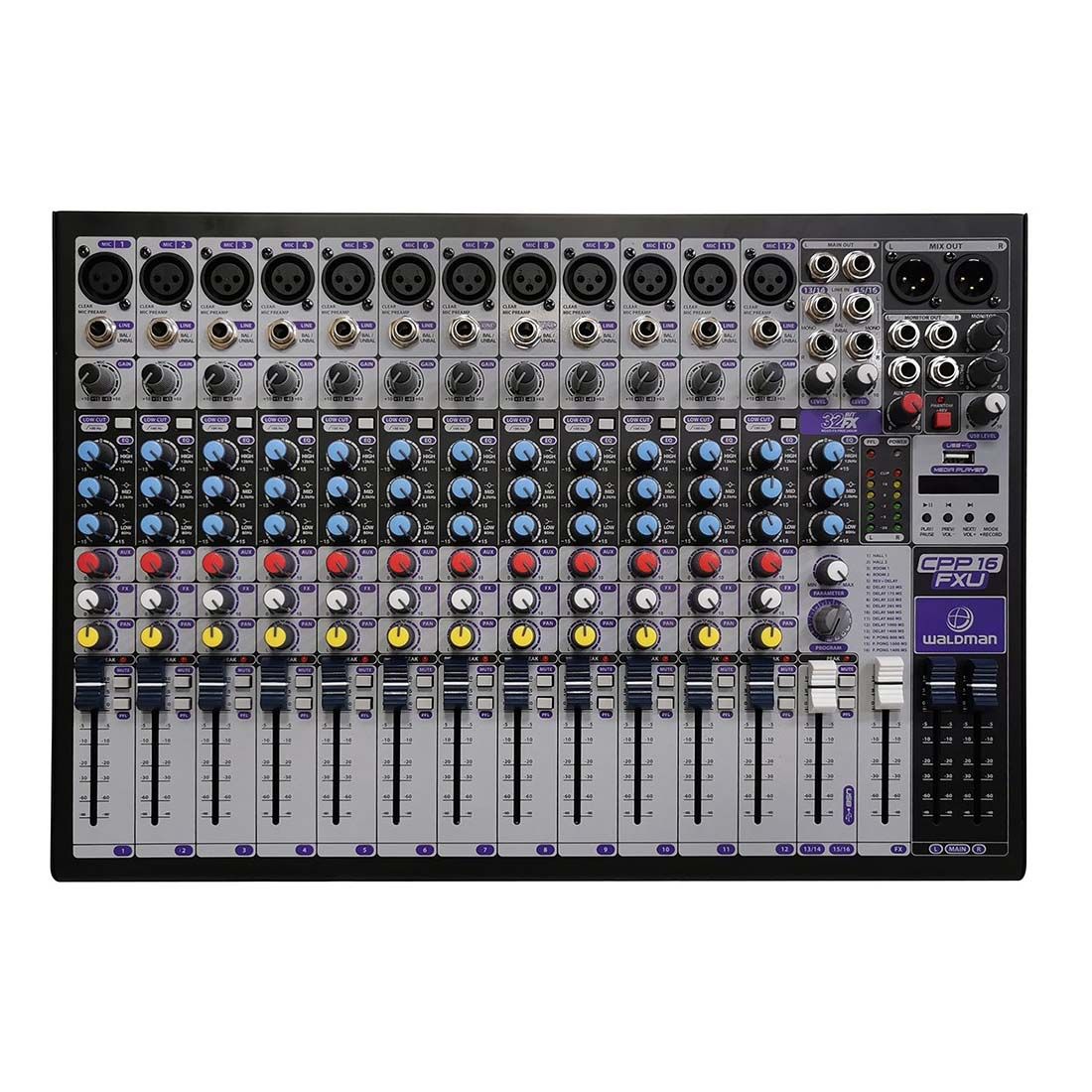 Mesa de Som Premium Clear Pod Pro CPP-16FXU WALDMAN