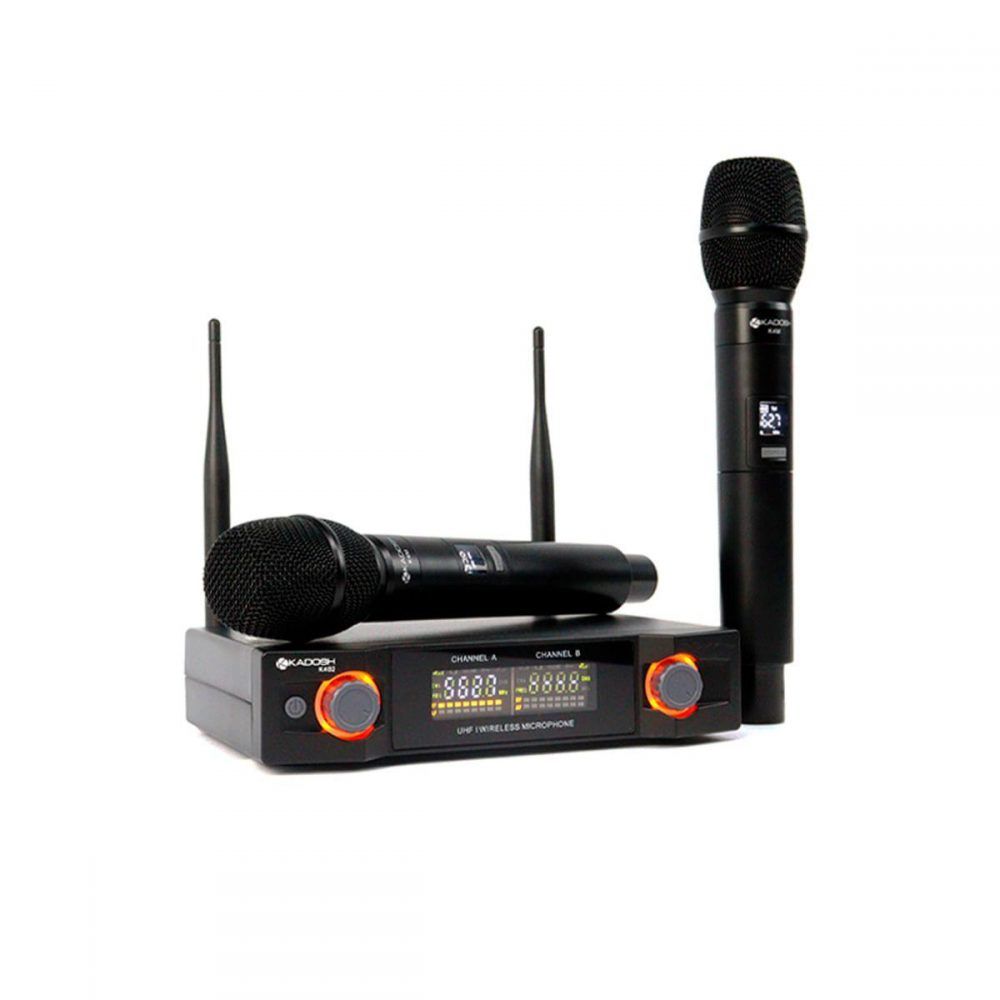 Microfone Kadosh Duplo Sem Fio K 402M