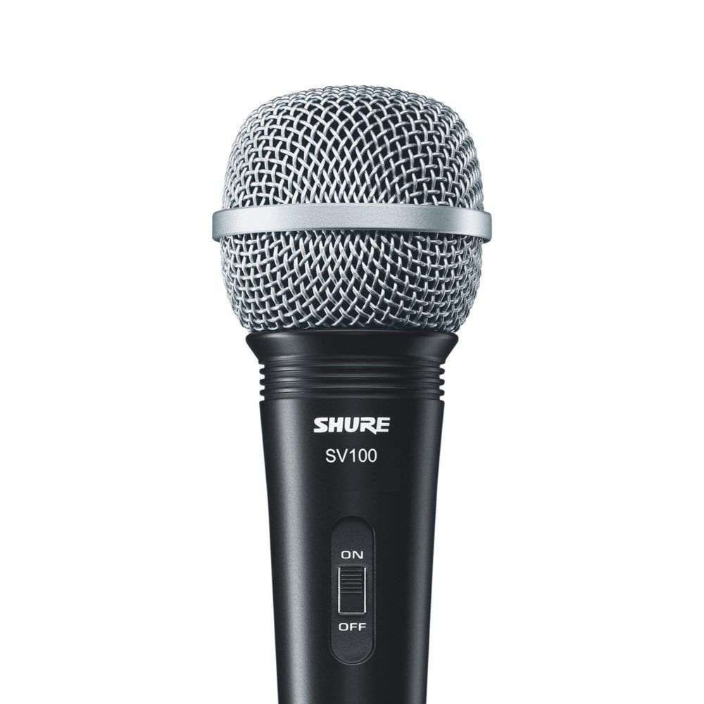 Microfone de Mão Multifuncional Com Fio SV100 Preto SHURE - Image 2