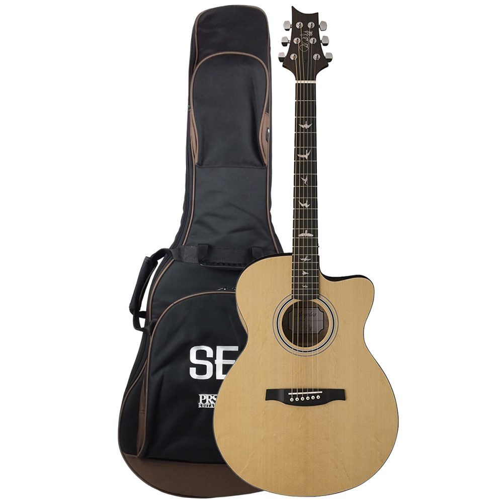Violão PRS SE Angelus AX20E Aço Natural C/ Bag