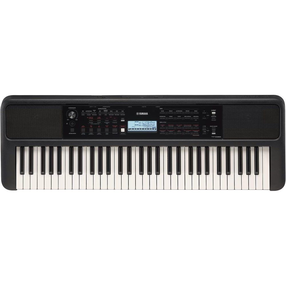 Teclado Yamaha PSR-E383 Preto + Pack Thyago Rybeiro