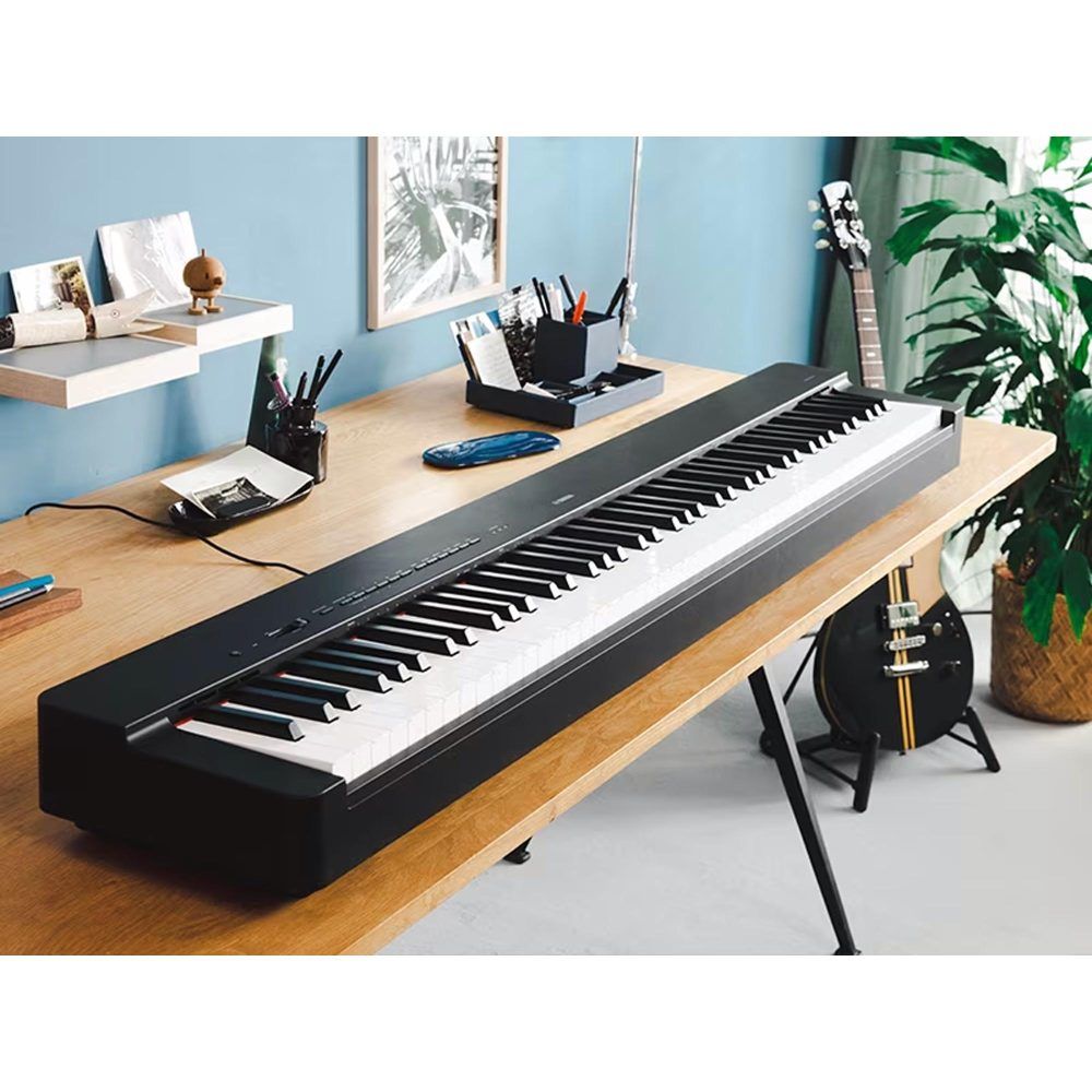 Kit Piano Digital Yamaha P225 Preto + Estante Suporte Yamaha - Image 8