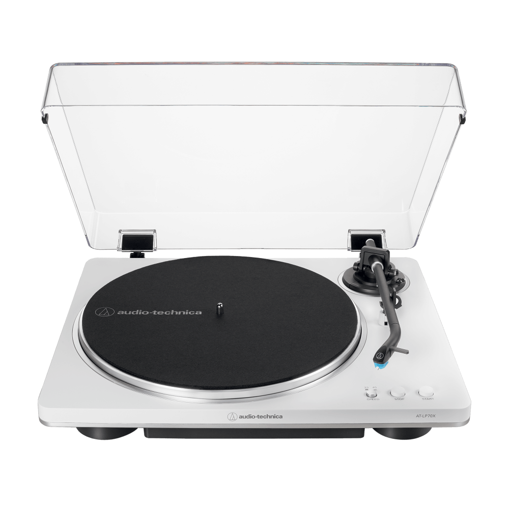 Toca Discos AT-LP70X-WS-C Branco Prata Audio Technica