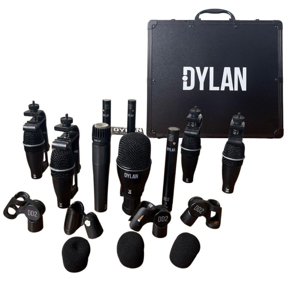 Kit Microfone Bateria Dylan DD-9 Com Case - Image 2