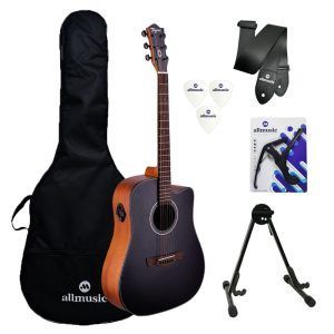 Kit Violão Tagima Metropolis Black Capa/Suporte/Acessórios