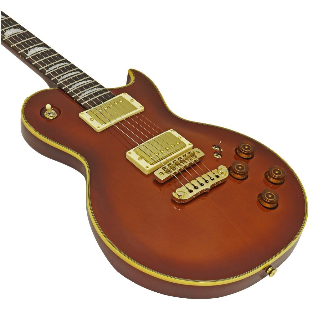 Guitarra Aria Pro II PE-F80 Stained Brown - Image 2