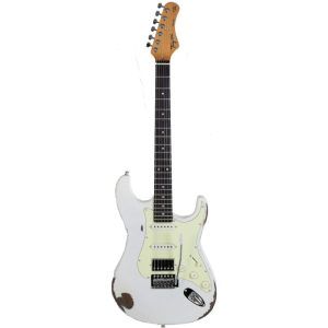 Guitarra Tagima TGA-580 Strato HSS Relic Olympic White