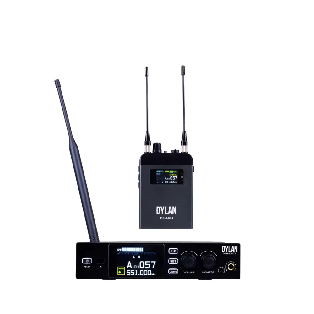 Sistema Transmissão Sem Fio UHF Monitor In Ear DSM-901 Dylan