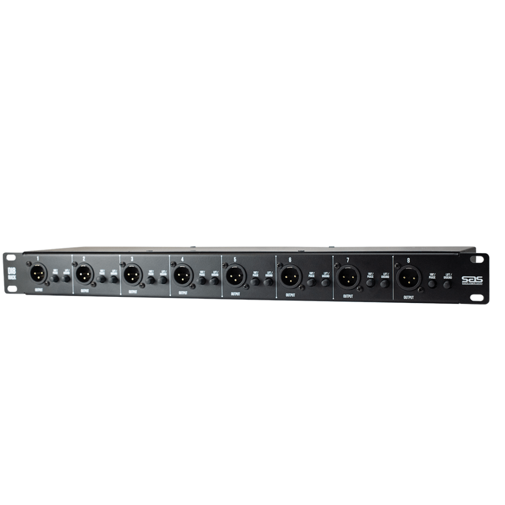 Rack Direct Box Passivo 8 Canais DI8 SAS Santo Angelo
