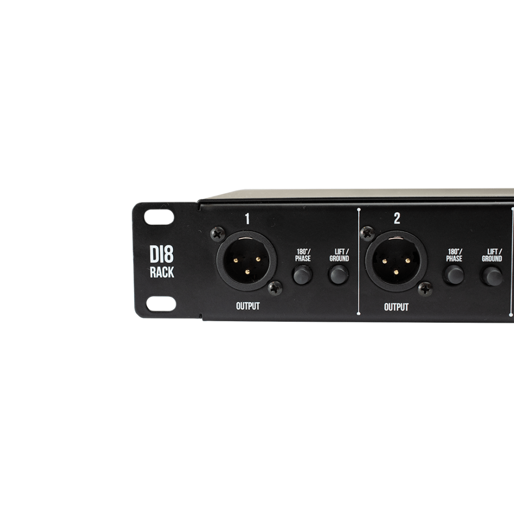 Rack Direct Box Passivo 8 Canais DI8 SAS Santo Angelo - Imagem 3