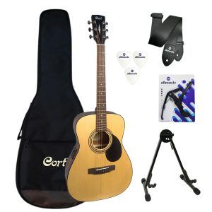 Kit Violao Eletrico Cort Earth 60FOP Capa/Suporte/Acessórios