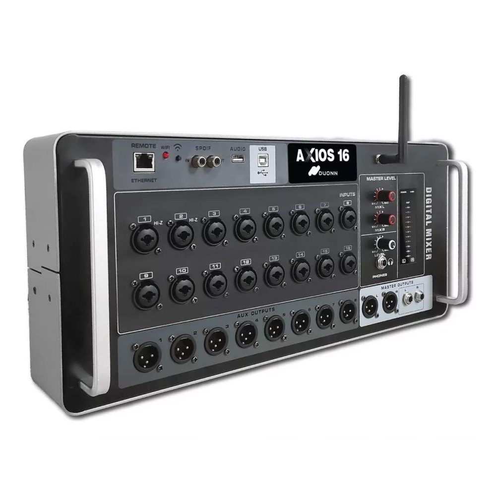 Mesa de Som Digital Rack Duonn Multipista USB AXIOS 16