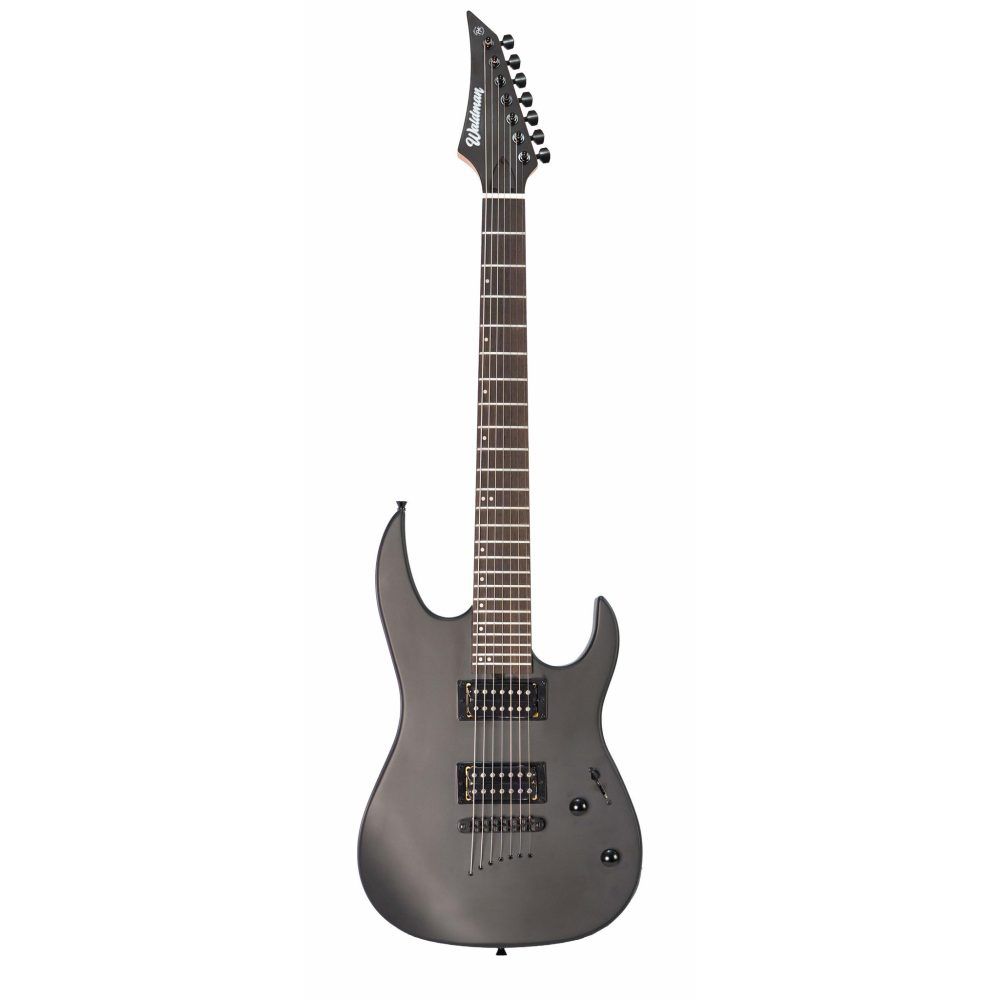 Guitarra Waldman WST187 BKS 7 Cordas HH Fixa Black Satin
