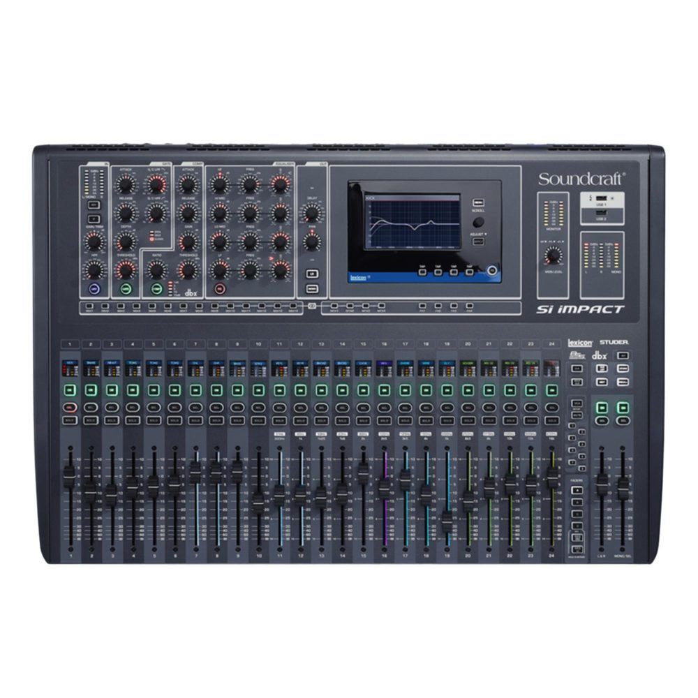 Mesa de Som Soundcraft Si Impact 40 Canais Azul