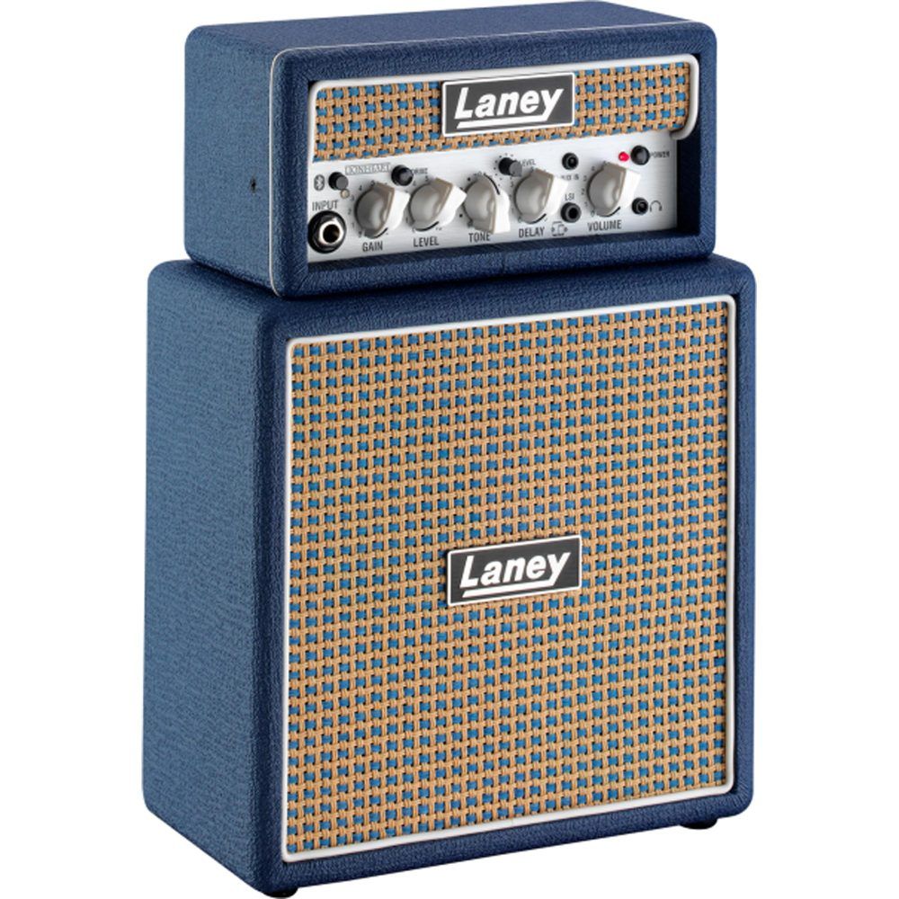 Mini Amplificador Para Guitarra Laney Ministack-B-Lion Azul - Imagem 2