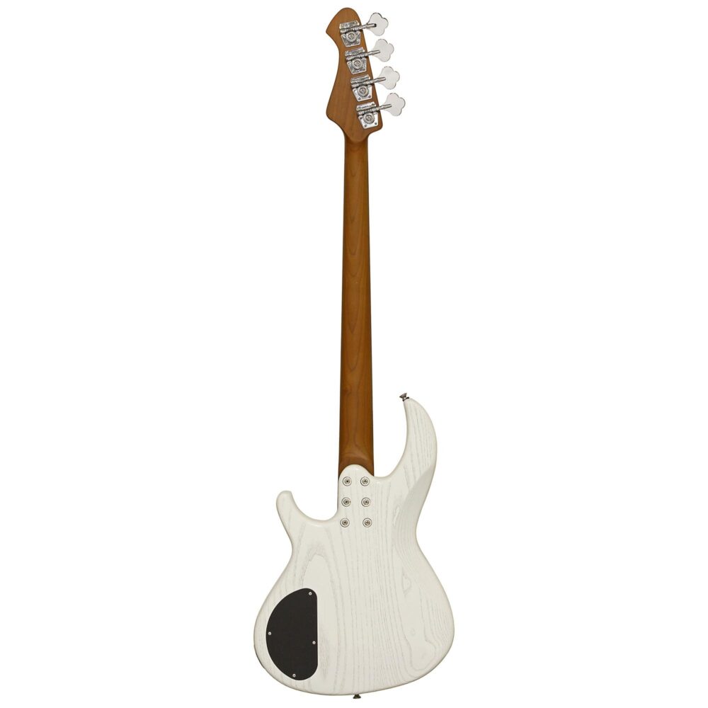Contrabaixo Aria Pro II 313-MK2 Detroit 4 Cordas Open-Pore White - Imagem 3