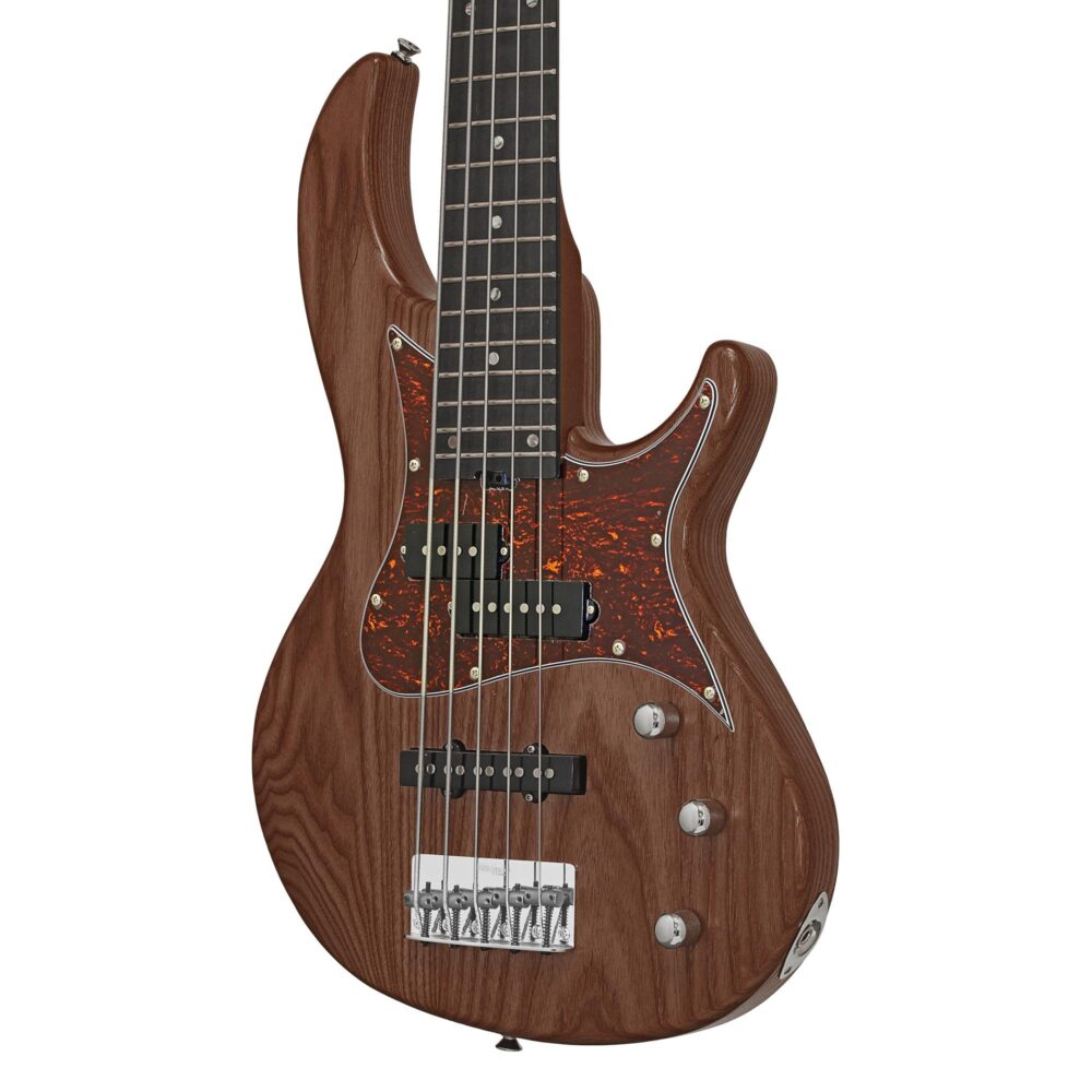 Contrabaixo Aria Pro II 313-MK2/5 Detroit 5 Cordas Open-Pore Natural - Imagem 3