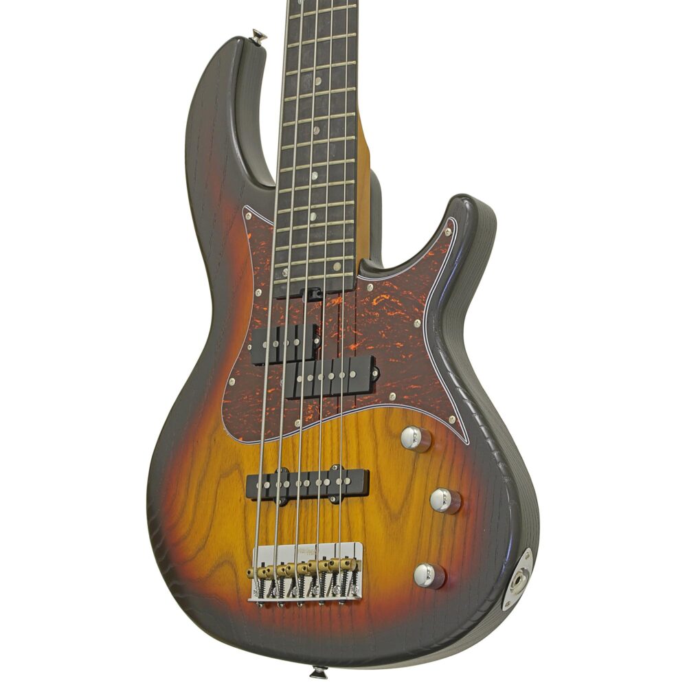 Contrabaixo Aria Pro II 313-MK2/5 Detroit 5 Cordas Open-Pore Sunburst - Imagem 3