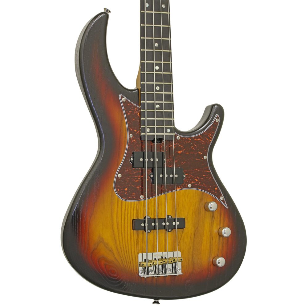 Contrabaixo Aria Pro II 313-MK2 Detroit 4 Cordas Open-Pore Sunburst - Imagem 3