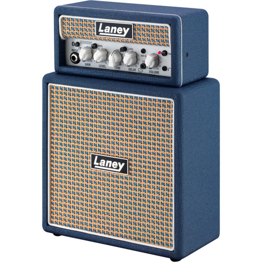 Mini Amplificador Para Guitarra Laney Ministack-B-Lion Azul - Imagem 3