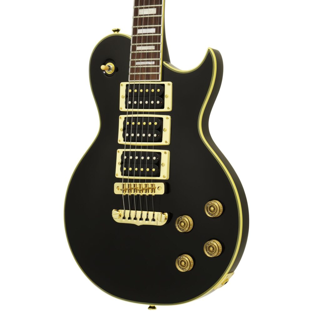 Guitarra Aria Pro II PE-350PF Aged Black - Imagem 3