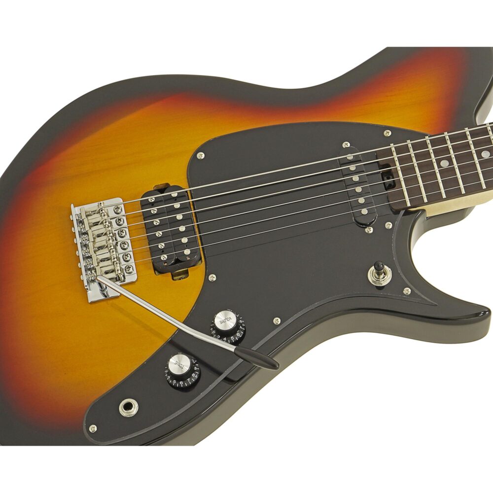 Guitarra Aria Pro II J-B'tone Baritone 3 Tone Sunburst - Imagem 3