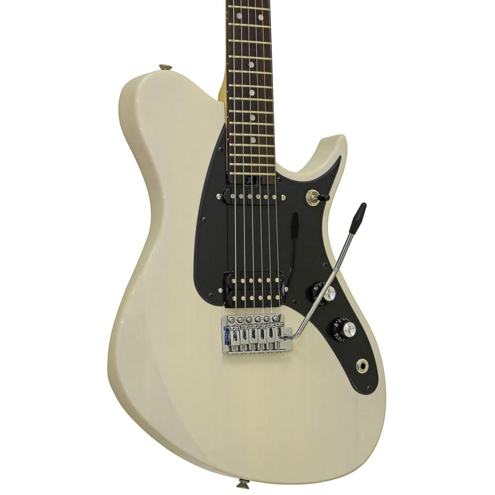 Guitarra Aria Pro II J-1 See-Through Vintage White - Imagem 2