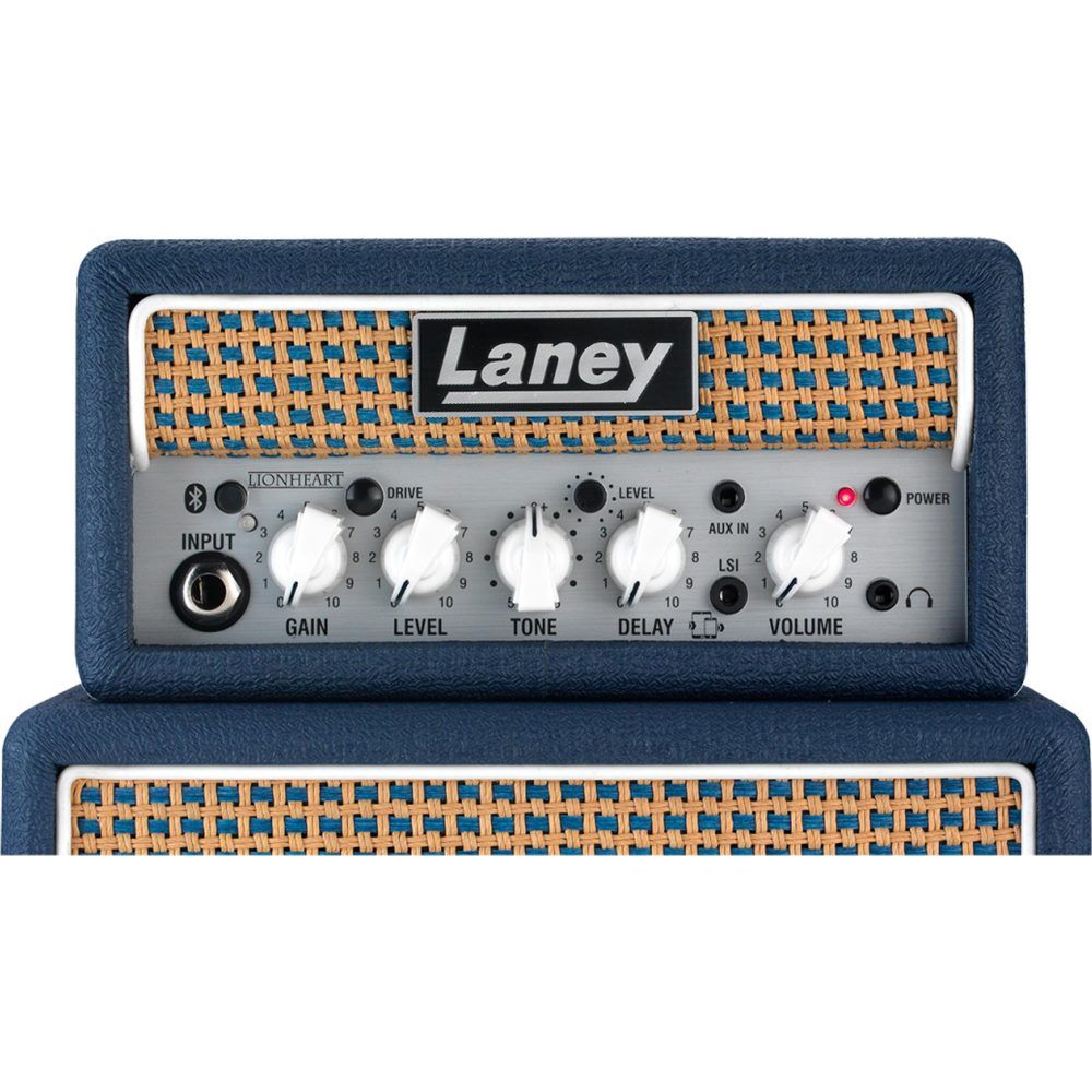 Mini Amplificador Para Guitarra Laney Ministack-B-Lion Azul - Imagem 4