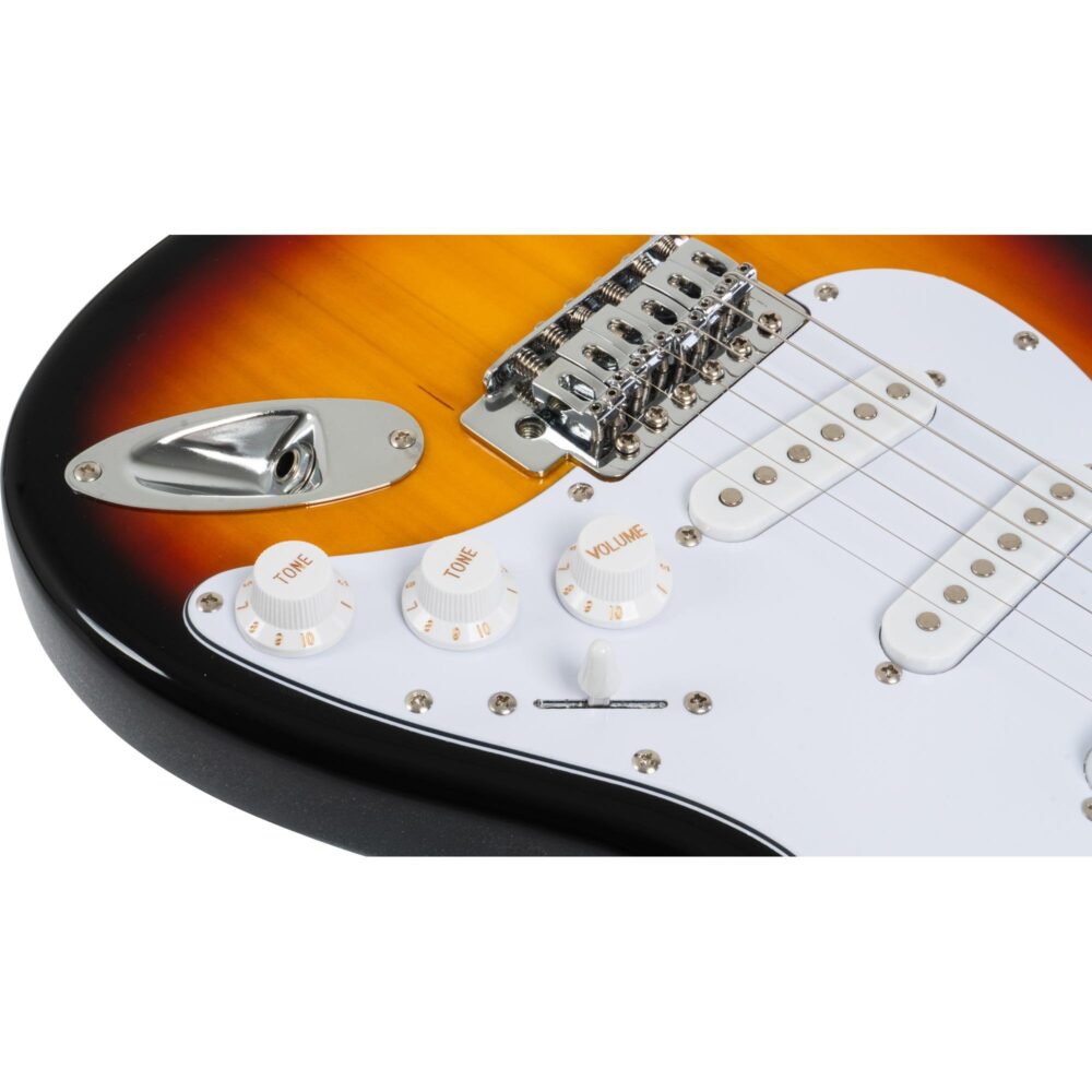 Guitarra Aria Pro II STG-Mini 3 Tone Sunburst - Imagem 5