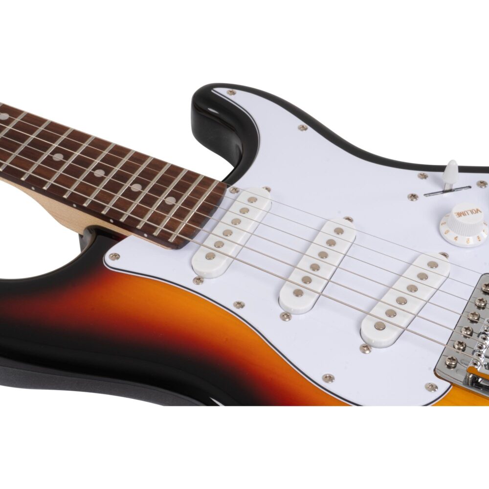 Guitarra Aria Pro II STG-Mini 3 Tone Sunburst - Imagem 6