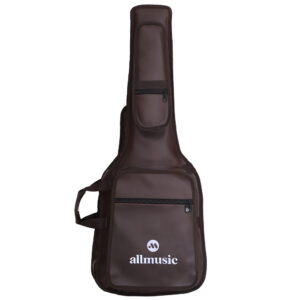 Capa Guitarra Premium Extra Luxo Couro Marrom Allmusic