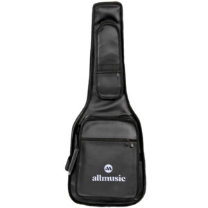 Capa Guitarra Premium Extra Luxo Couro Preto Allmusic