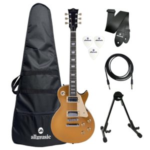 Kit Guitarra Michael Les Paul GM750N GD Capa+Acessórios