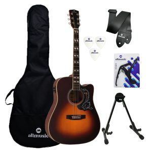 Kit Violão Michael Folk VMF440 SV Capa/Suporte/Acessórios